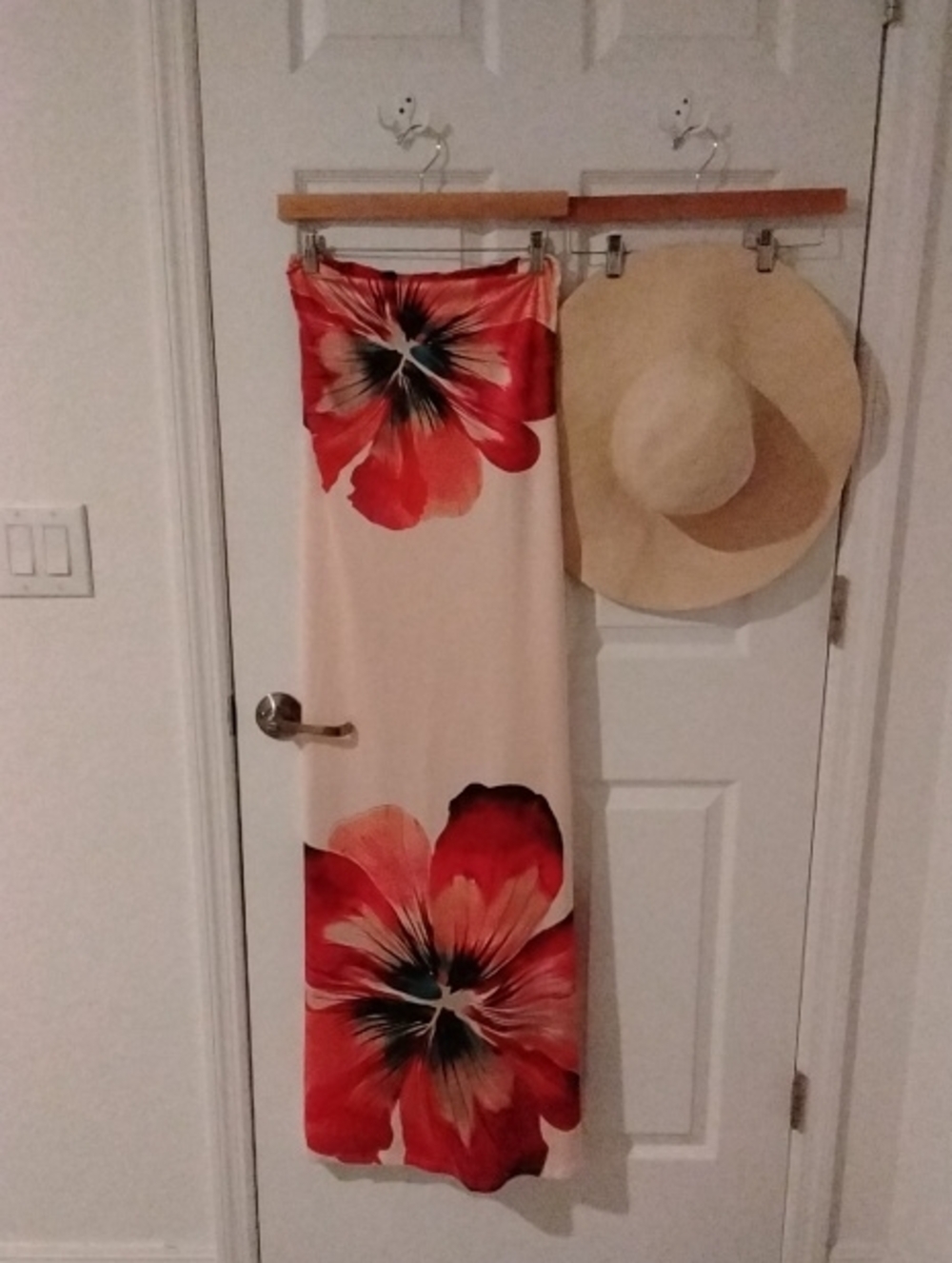 Strapless Floral Tube Maxi Dress Resort Vacation Wear Lightweight